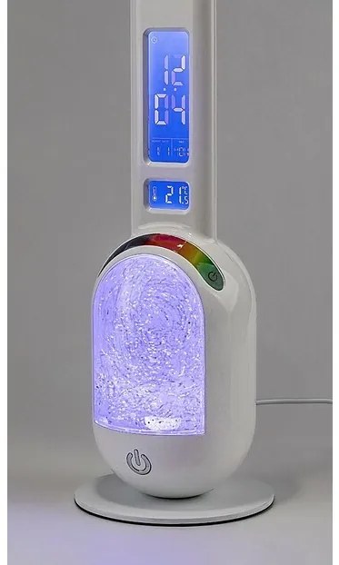 Rabalux 74231 lampa stołowa LED z brokatem Figen, biały, 5 W, 290 lm, 5000 K, ściemnialna