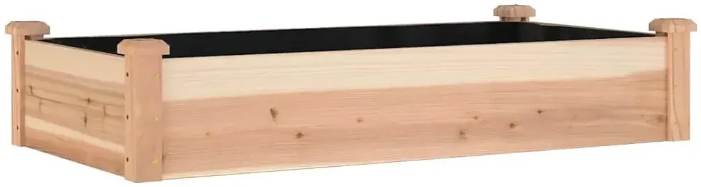 Prostokątna donica ogrodowa w kolorze jodły S5-K38