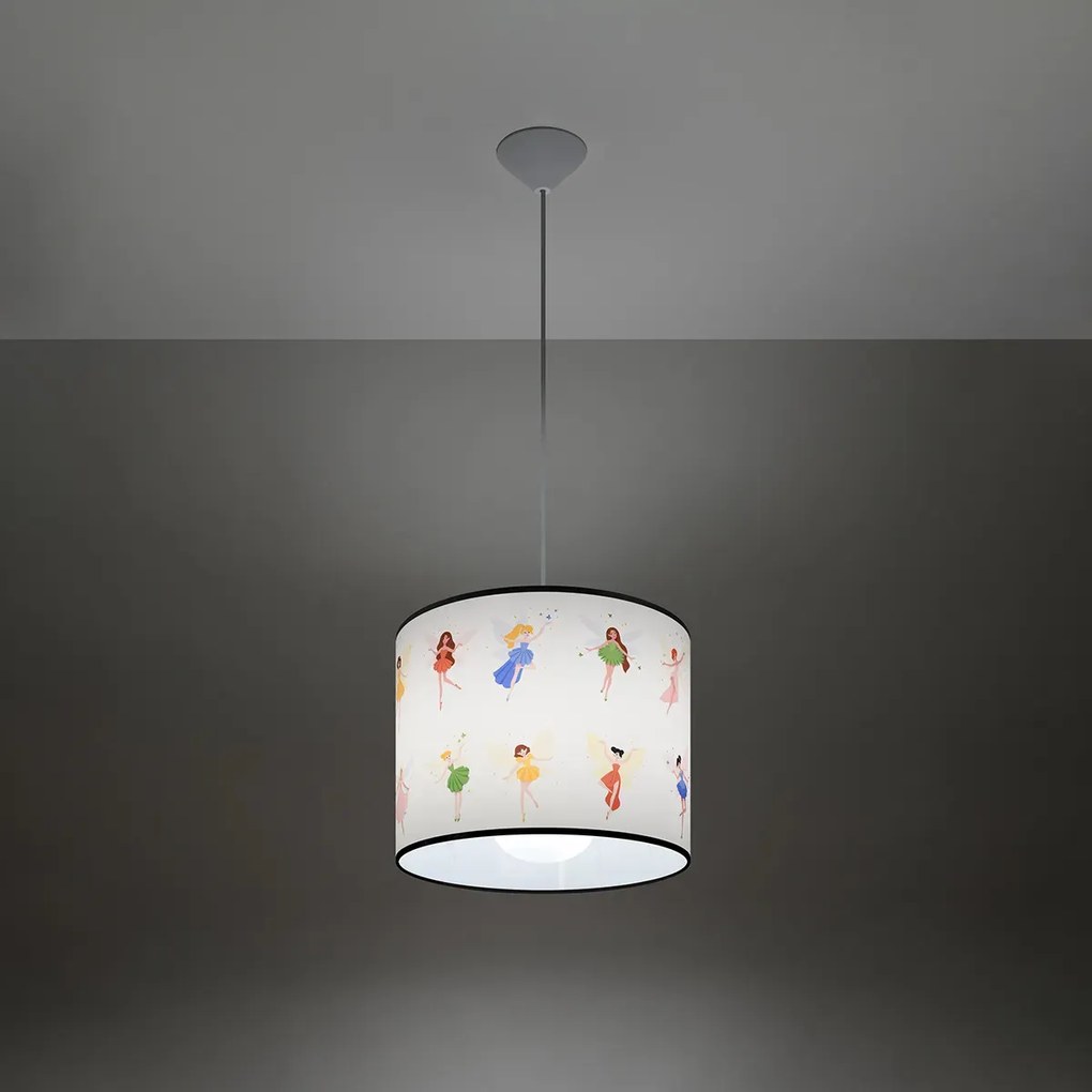 Lampa wisząca WRÓŻKI 30 biała SOLLUX  LIGHTING