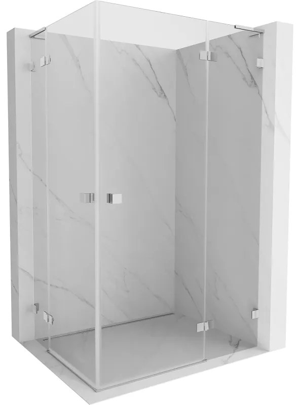 Mexen Lunar L Duo kabina prysznicowa uchylna prawa 100 x 85 cm, transparent, chrom - 834L-100P-085L-01-00
