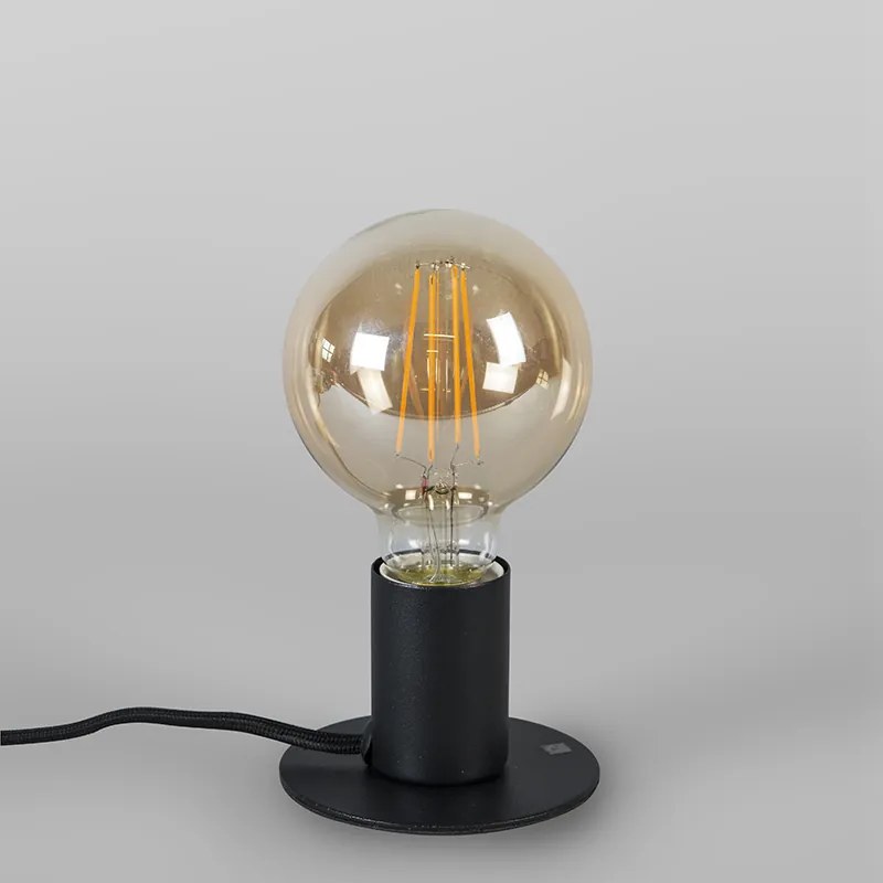 Nowoczesna lampa stołowa czarna - Facil