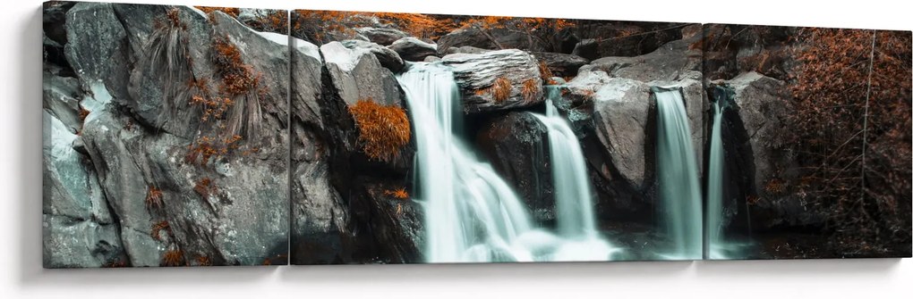 Obraz - Wodospady (170x50 cm)