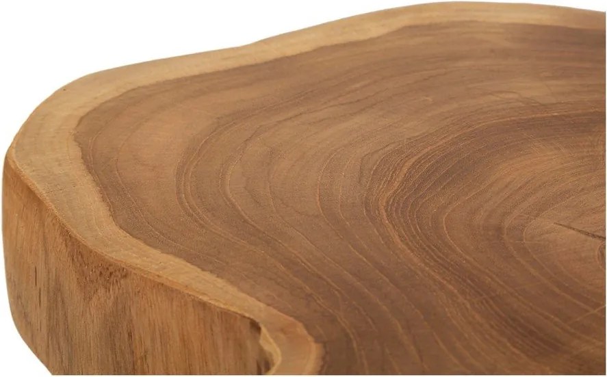 Stołek z litego drewna tekowego w naturalnym kolorze Budut – Mauro Ferretti