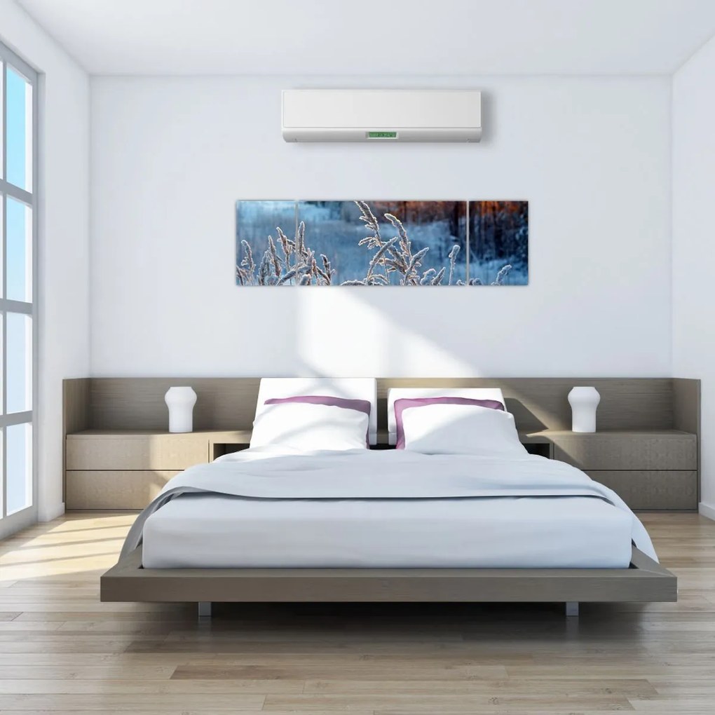 Obraz - Zimowa łąka (170x50 cm)