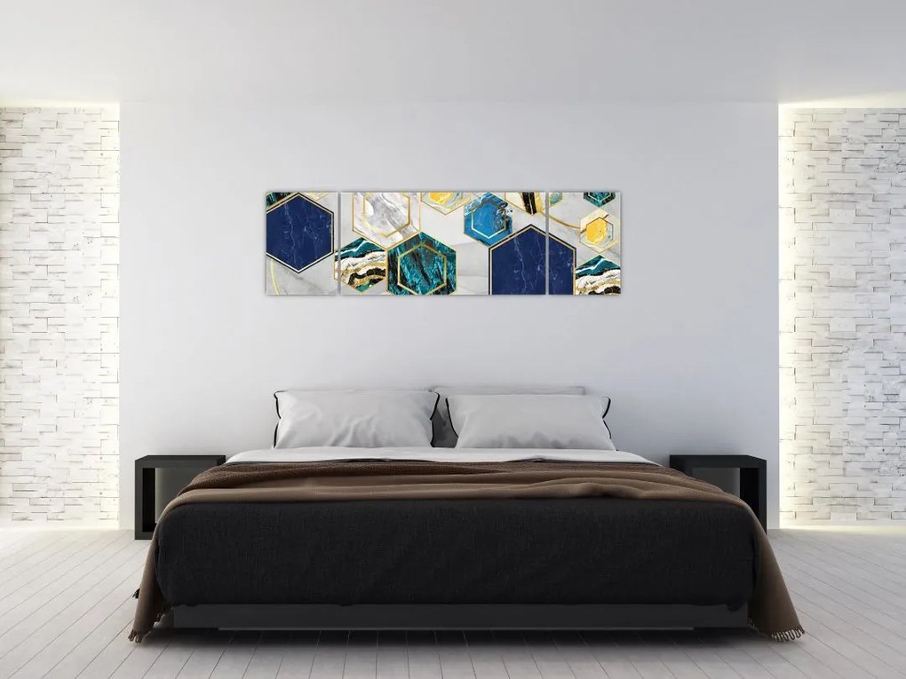 Obraz - Marmurowa kompozycja (170x50 cm)