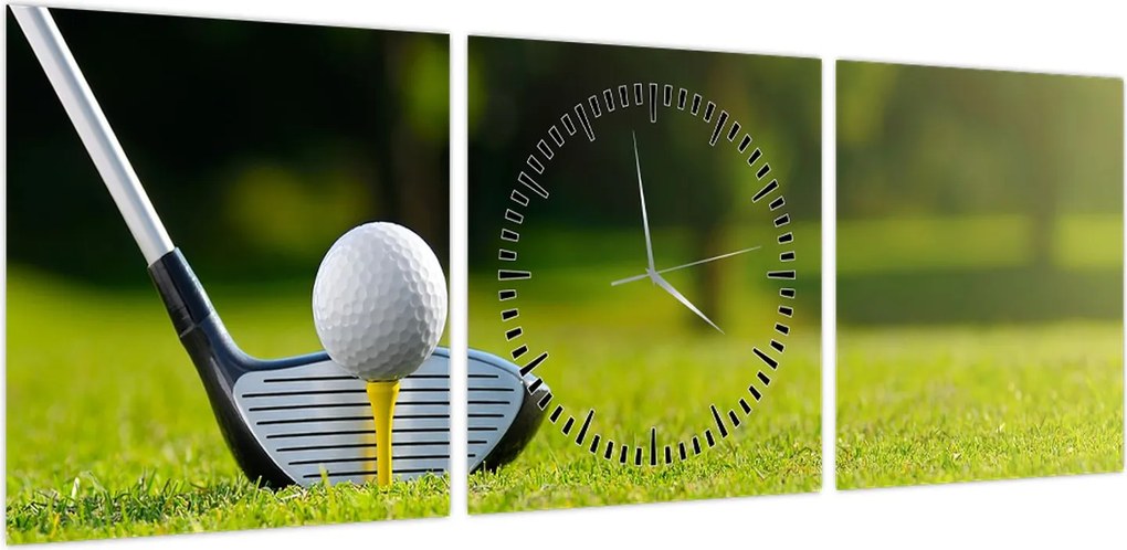 Obraz - Golf (z zegarem) (90x30 cm)