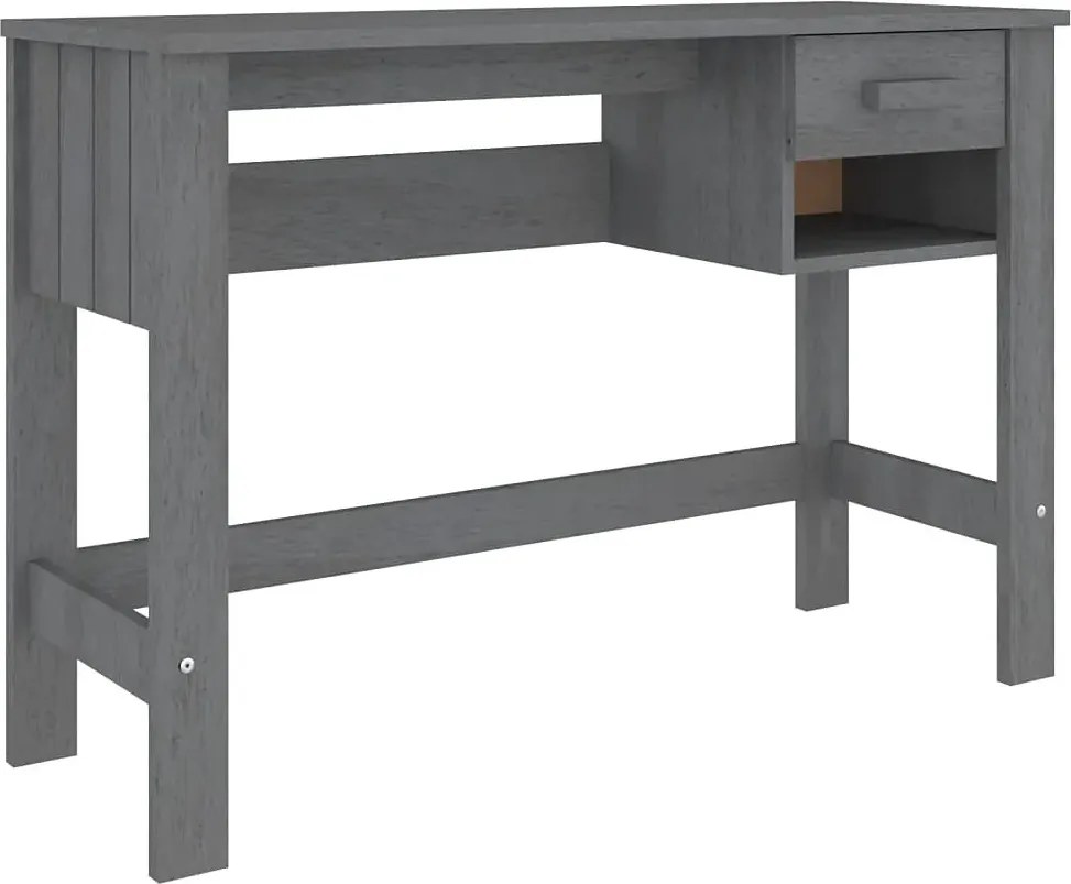 Ciemnoszare biurko z drewna sosnowego N7-R41