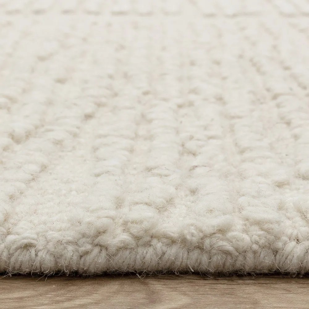 Wełniany dywan tkany ręcznie w kolorze kości słoniowej 120x170 cm Zennith Column – Asiatic Carpets