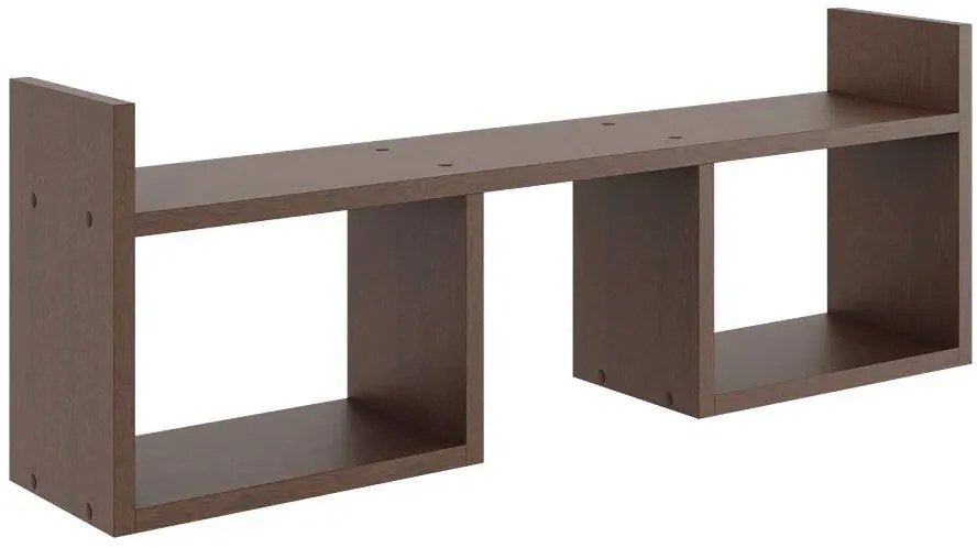 Minimalistyczna półka ścienna w kolorze wenge - Dorsa