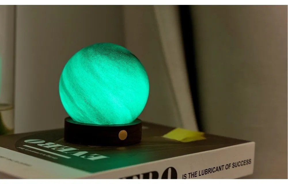 Ciemnobrązowa dekoracja świetlna na USB ø 8 cm Sand Storm – Gingko