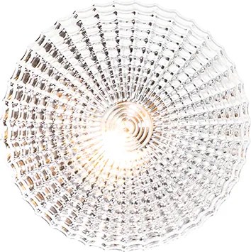 Klasyczna lampa sufitowa czarna z przydymionym szkłem 23 cm IP44 - Nohmi