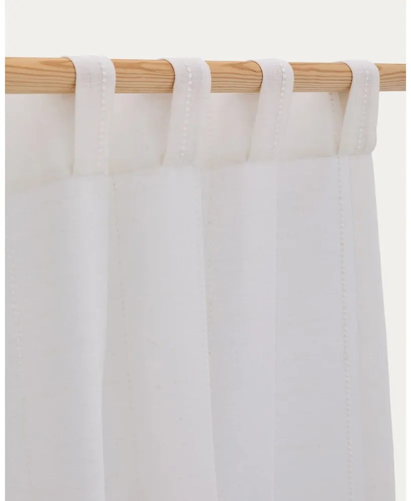 Biała zasłona 140x270 cm Glima – Kave Home