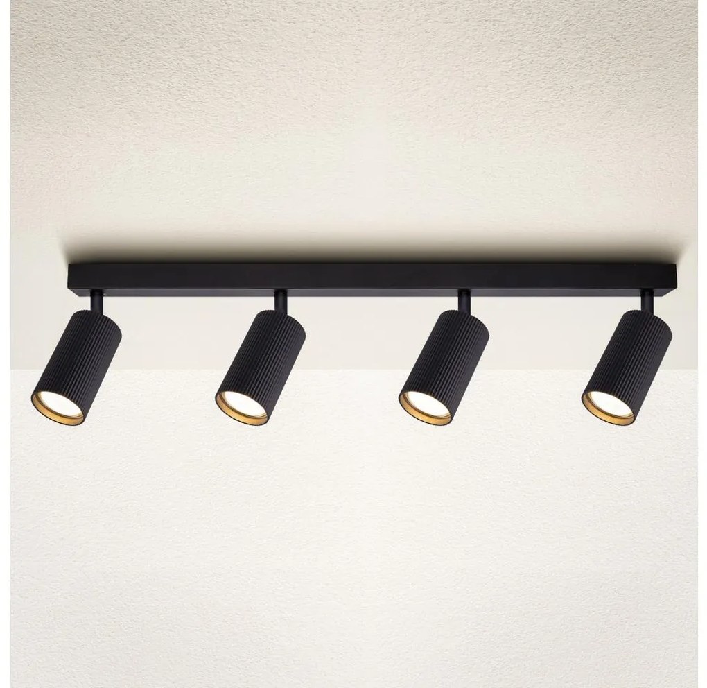 Brilagi - Oprawa punktowa SELE MODERN 4xGU10/30W/230V czarna