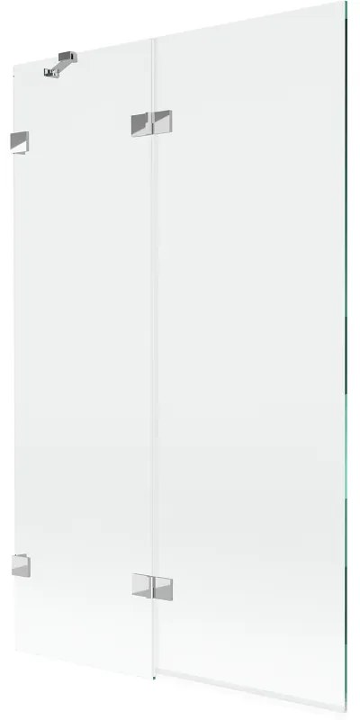 Mexen Lunar parawan nawannowy 2-skrzydłowy lewy 110 x 150 cm, transparent, chrom - 897-110-100-01-00-L