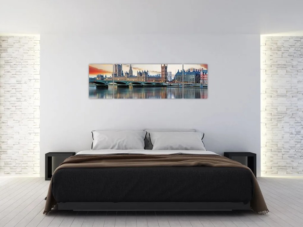 Obraz - Houses of Parliament w Londynie (170x50 cm)