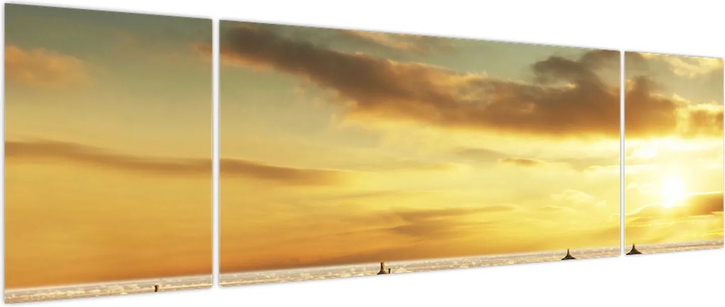 Obraz - Chaty na pustyni (170x50 cm)