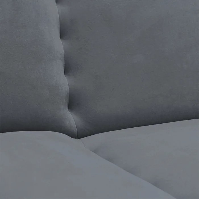 Sofa z Funkcją Spania PIANO Rozkładana Wersalka Dwuosobowa Szara Nowoczesna do Salonu