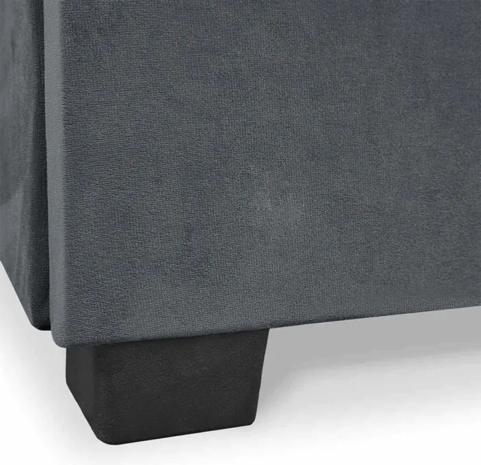 Sofa z Funkcją Spania PIANO Rozkładana Wersalka Dwuosobowa Szara Nowoczesna do Salonu