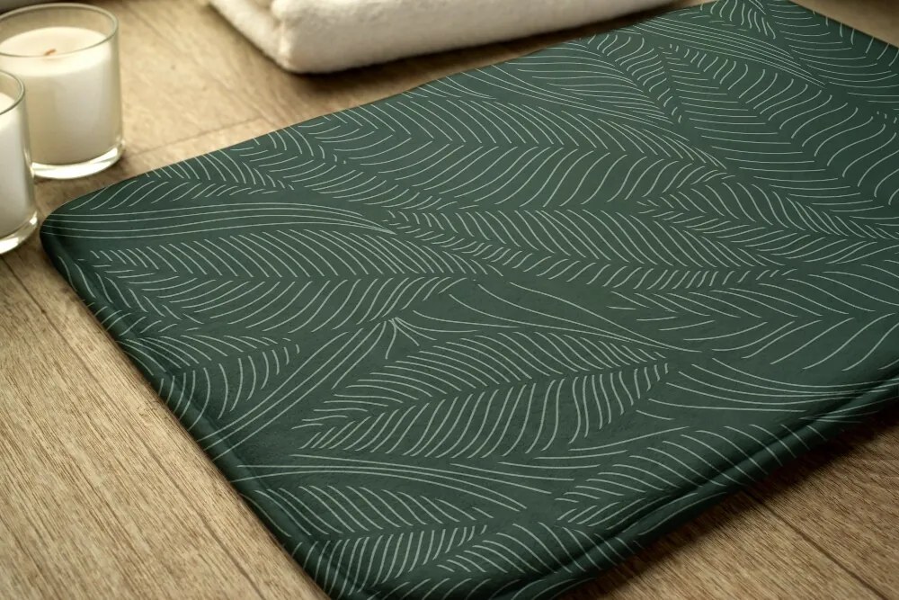 Dywanik łazienkowy Dywanik łazienkowy Roślinny wzór