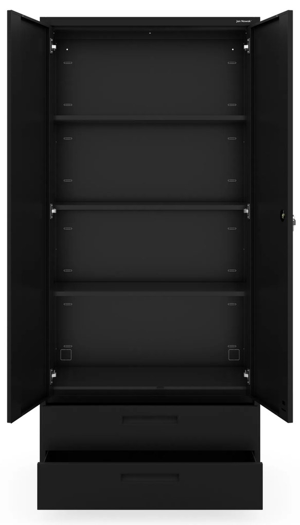 Megan Czarny - szuflada podwójna 195 cm