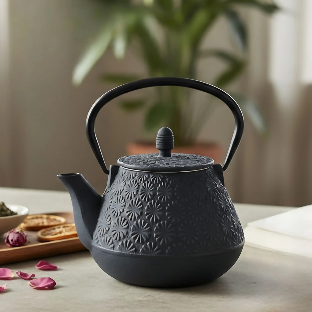 Czajnik żeliwny z zaparzaczem TAKI, 1000 ml