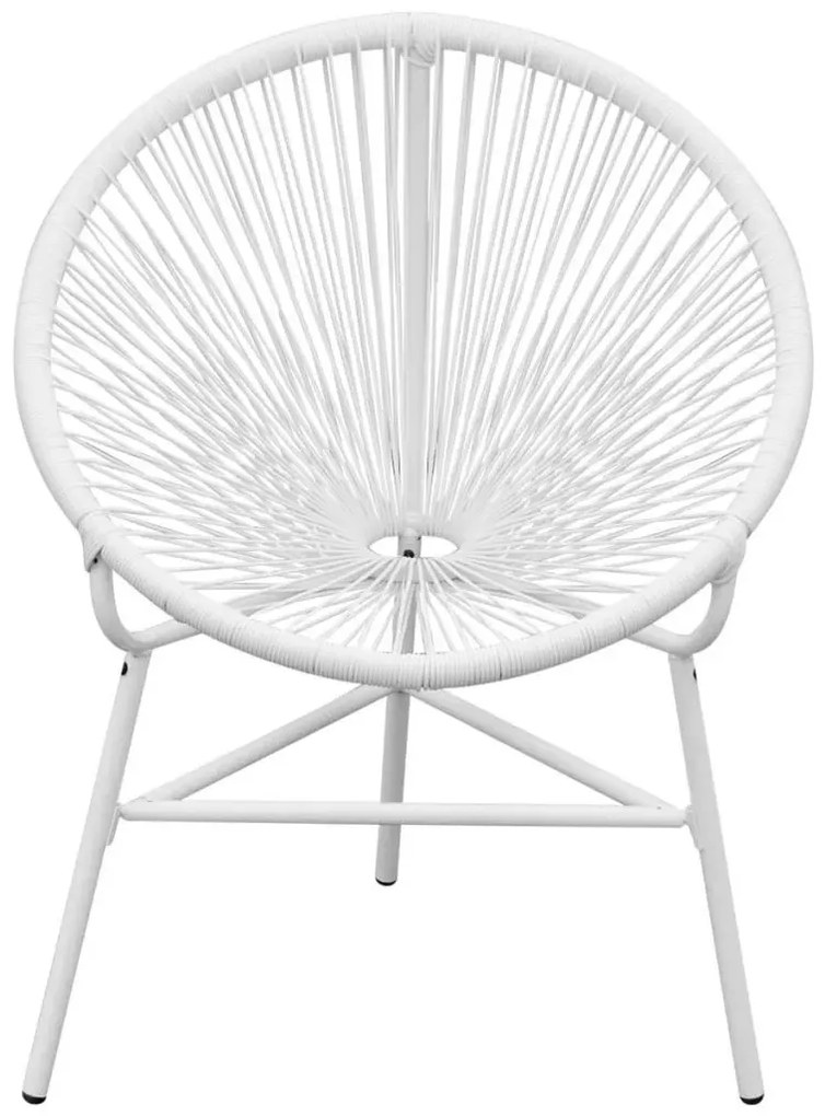 Białe krzesło ogrodowe acapulco M6-T23
