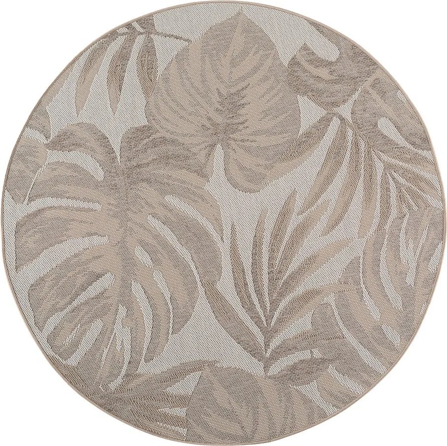 Beżowy okrągły dywan odpowiedni na zewnątrz ø 160 cm Desert 1302 – Ayyildiz Carpets