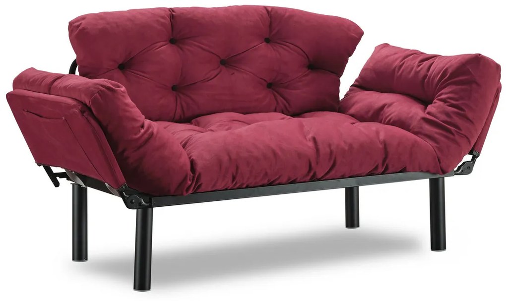 Rozkładana sofa Nitta Maroon