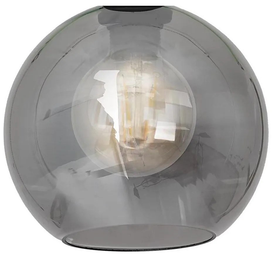 Uniwersalne szkło SOFIA E27 pr. 20 cm dymne czarne