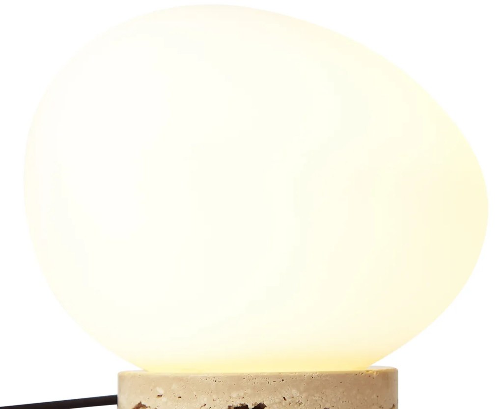 Lampa stołowa Japandi beżowa z opalowym szkłem - SallyJapandi Oswietlenie wewnetrzne