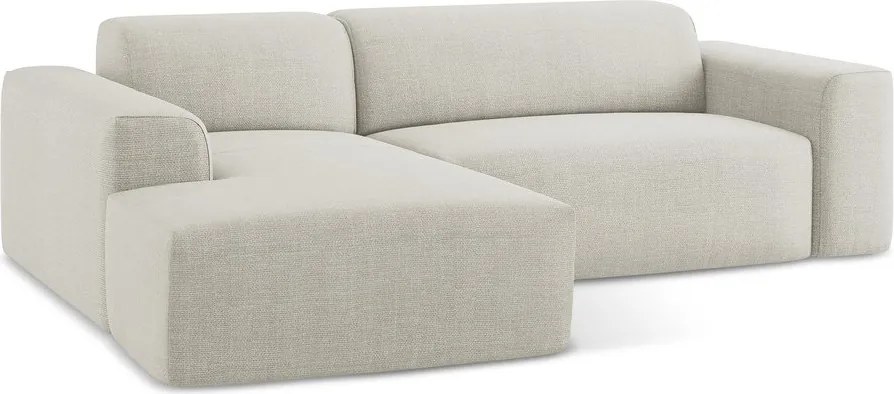 Beżowy narożnik (lewostronny/z szezlongiem) Keli – Makamii