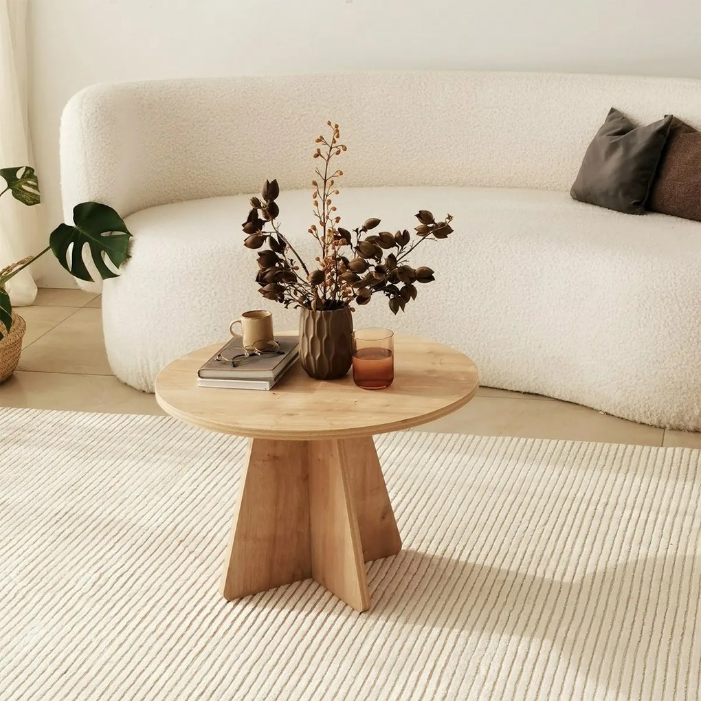 Stolik konferencyjny Mushroom Sapphire Oak