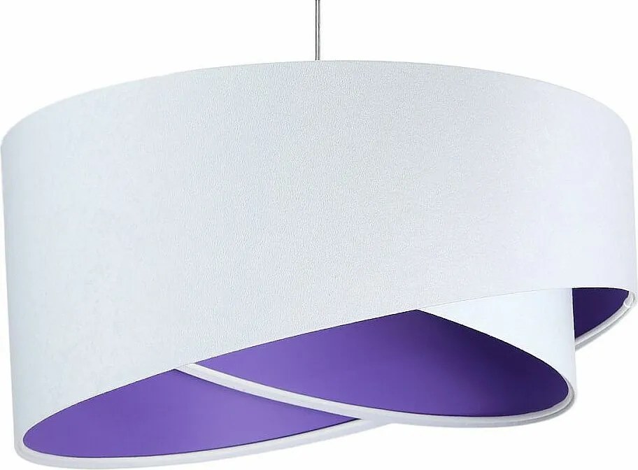 Lampa wisząca GEMSTONE WHITE biała/ciemnofioletowa