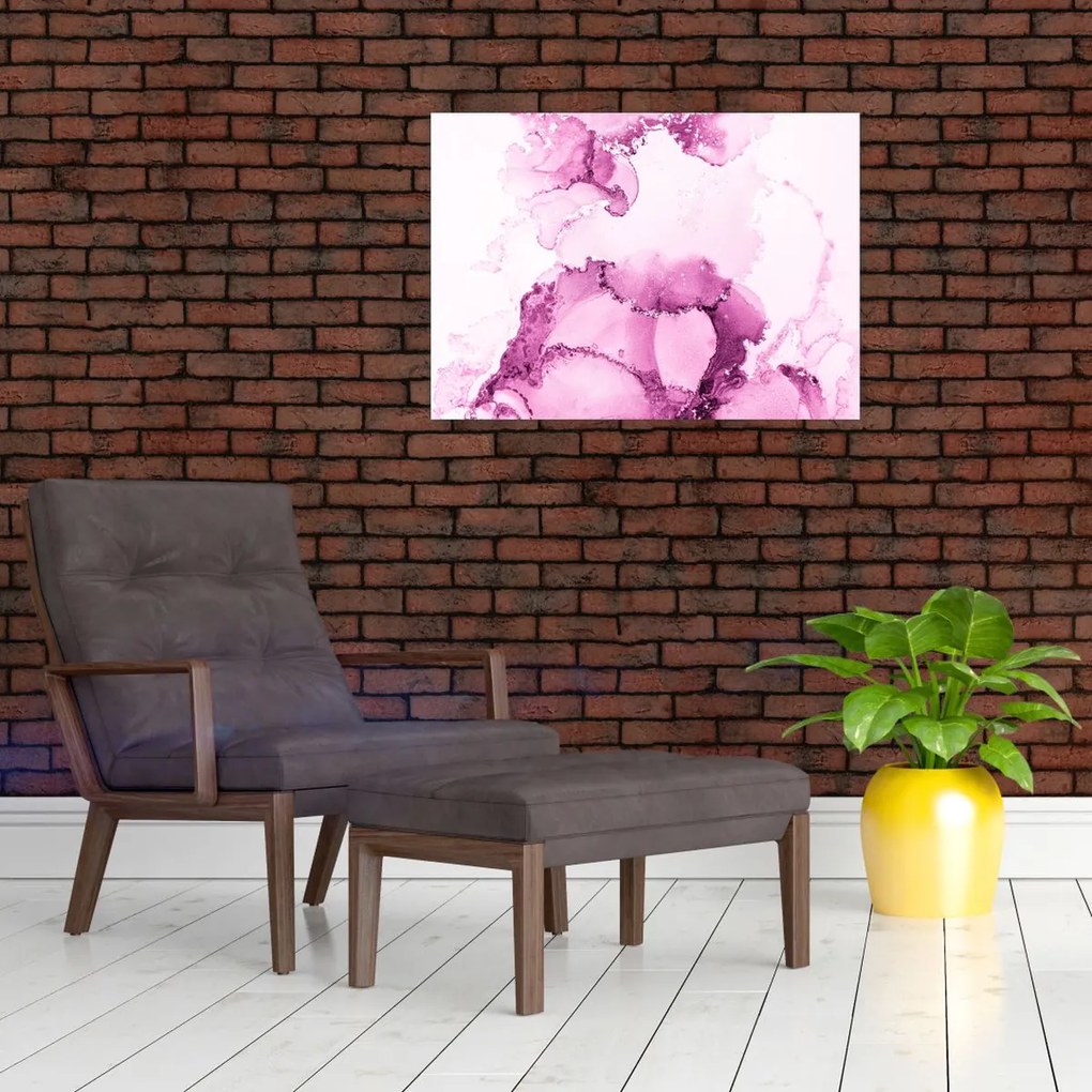 Obraz na szkle - Różowy wystrój (70x50 cm)