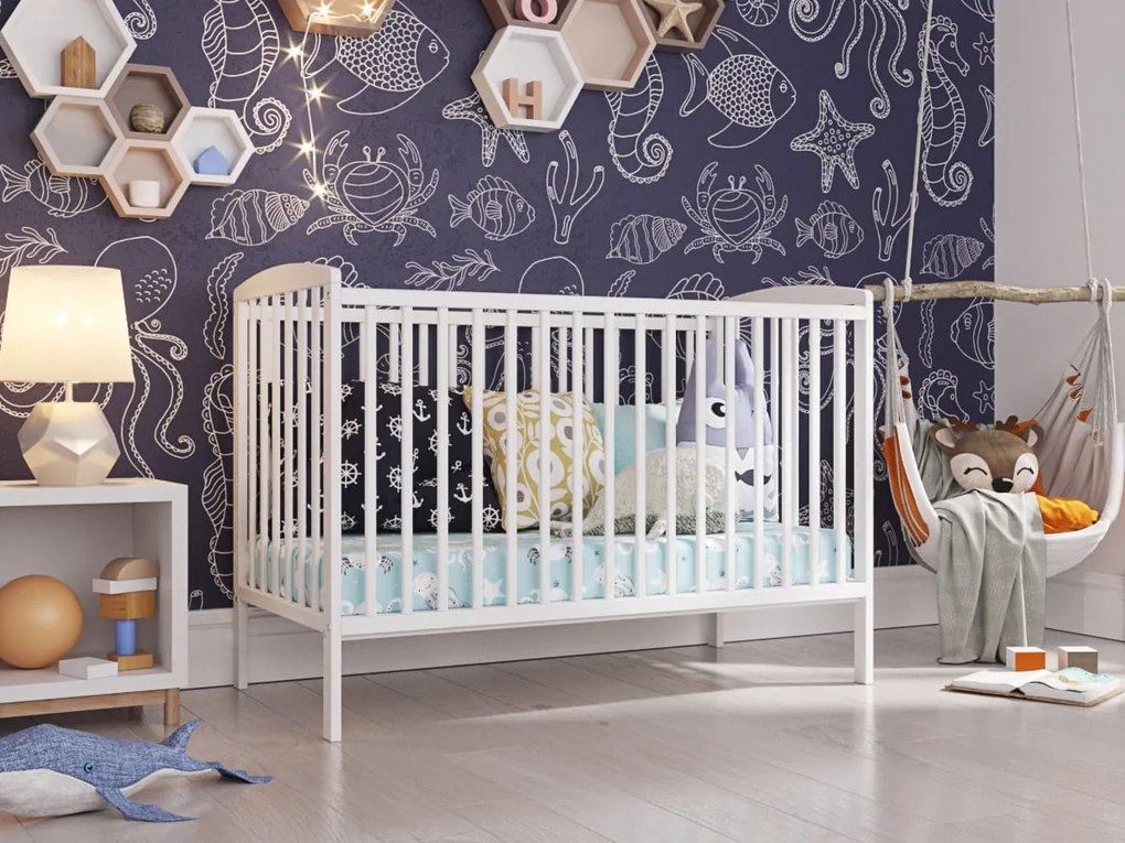 Łóżeczko Kacper biały 120/60