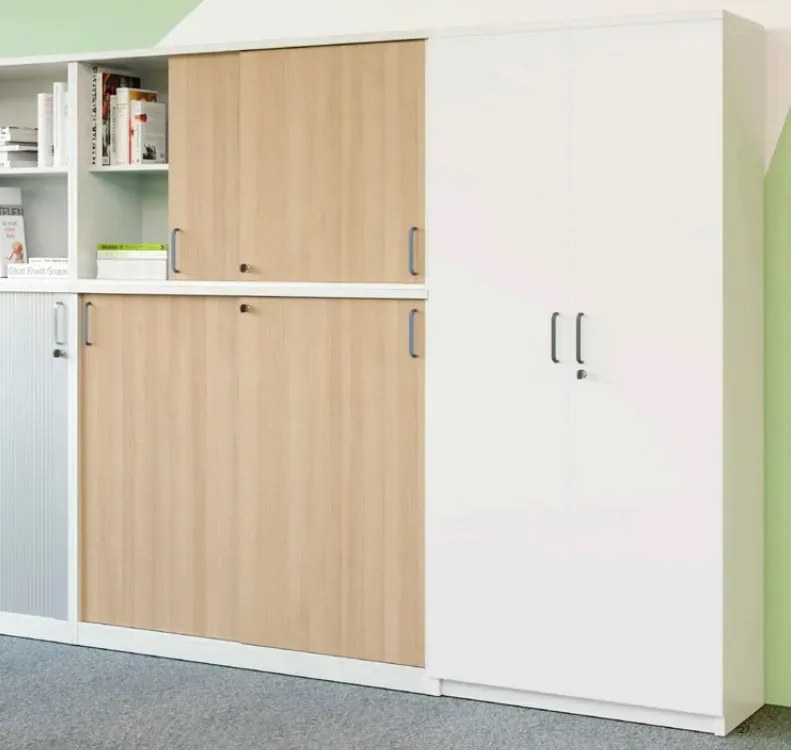 Szafka biurowa przesuwna EASY SPACE CABINET S 3-OH 160cm akacjowa zamykana NOWY STYL