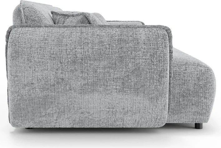 Jasnoszara sofa z tkaniny szenilowej 250 cm Nelia Big – Ropez