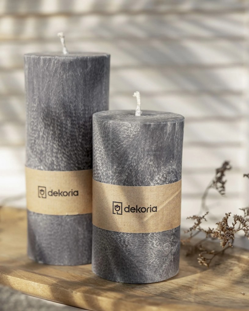 Świeca zapachowa palmowa walec Grey
