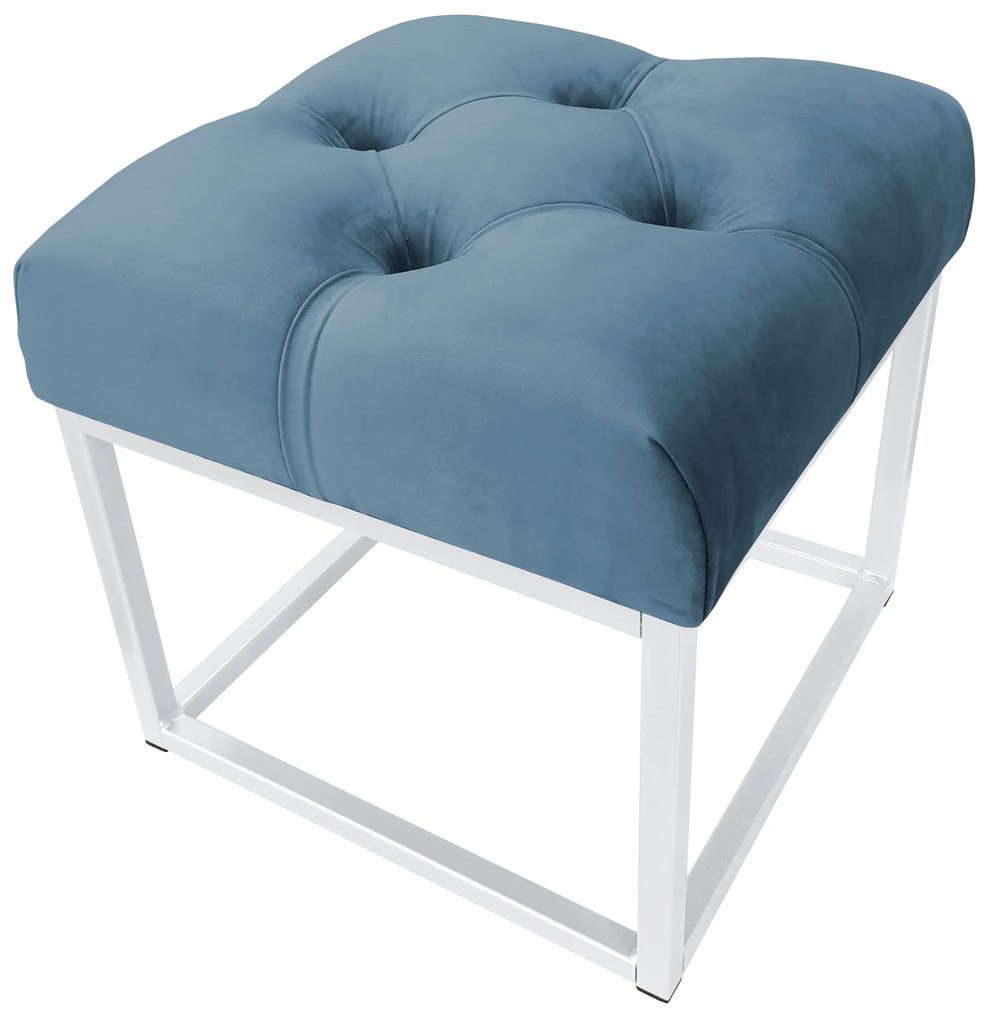 Pufa CHESTERFIELD LOFT ławka postawa biała MG33