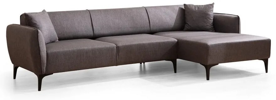 Ciemnoszara sofa narożna Belissimo, narożnik prawy – Balcab Home