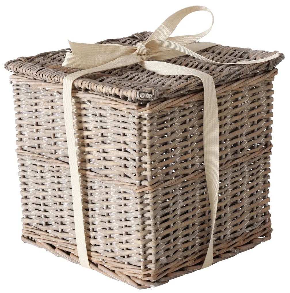 Kosze wiklinowe zamykane TANGO, 3 sztuki