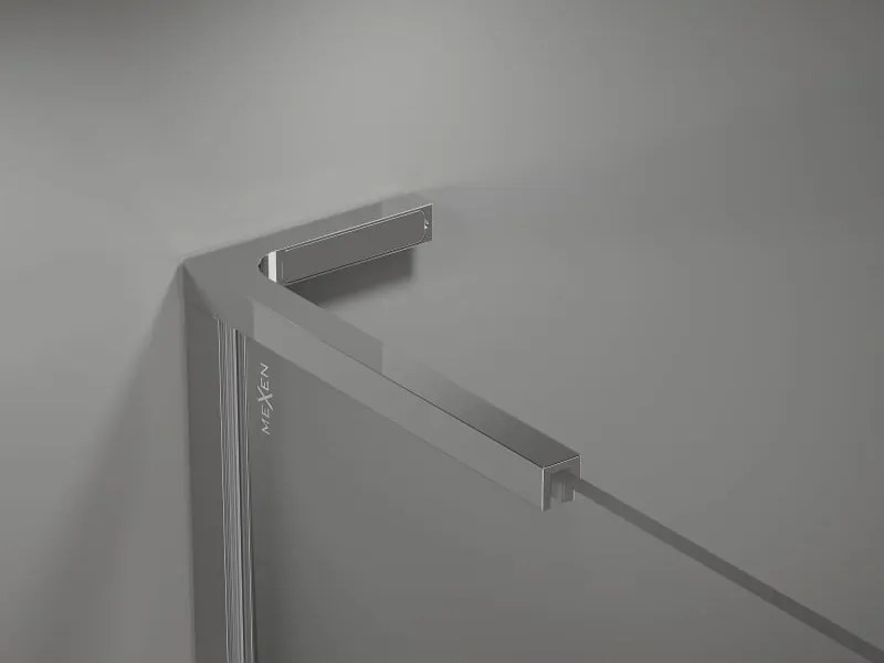 Mexen Kioto-X L ścianka prysznicowa Walk-in 90 x 200 cm, transparent 10 mm, chrom - 800-090-107-01-00-X