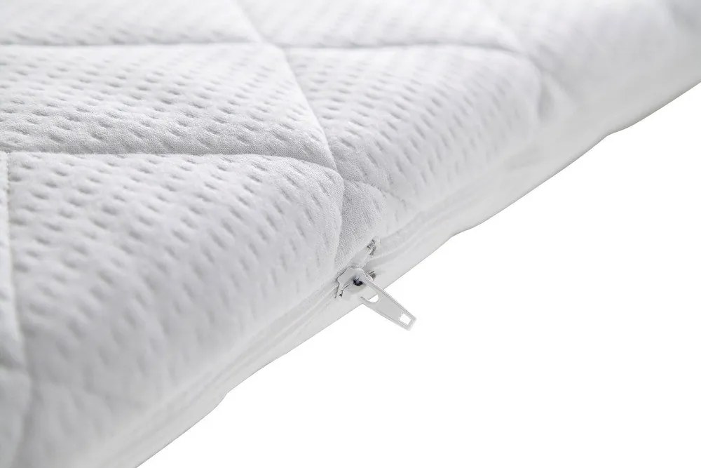 Średnio twardy piankowy topper ze zdejmowanym pokrowcem/termoregulacyjny 200x200 cm – Meise Möbel