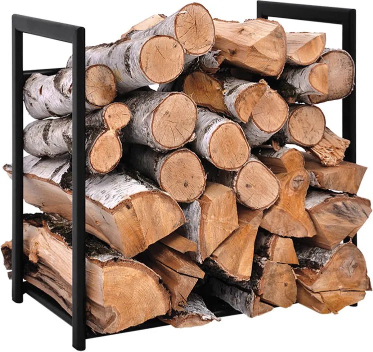 Niski stojak na drewno Tonno S w minimalistycznym stylu