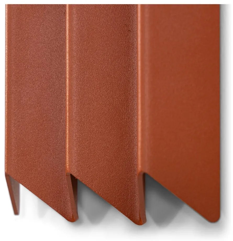 Metalowy wieszak ścienny w kolorze terakoty 13 cm Sensu – Spinder Design