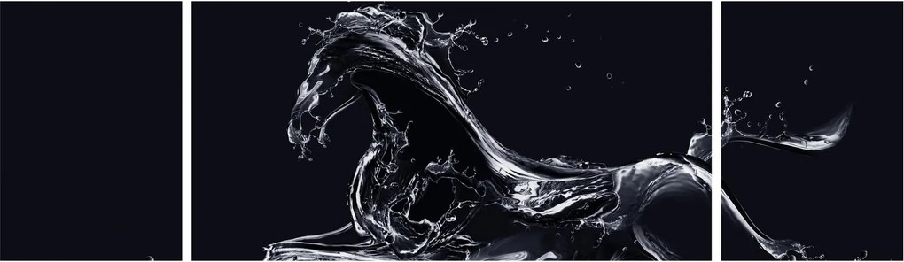 Obraz - Koń i woda (170x50 cm)