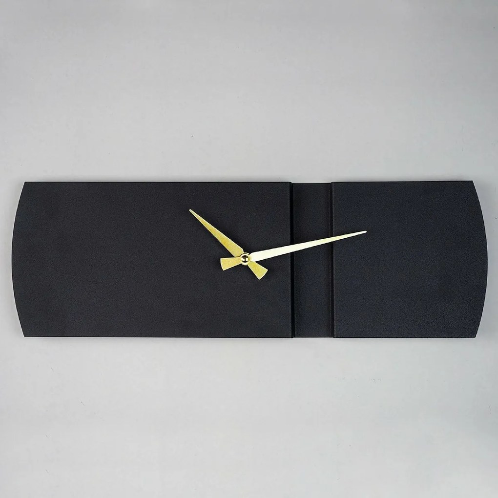 Zegar ścienny Origami APS097 Black, 16 x 49 cm
