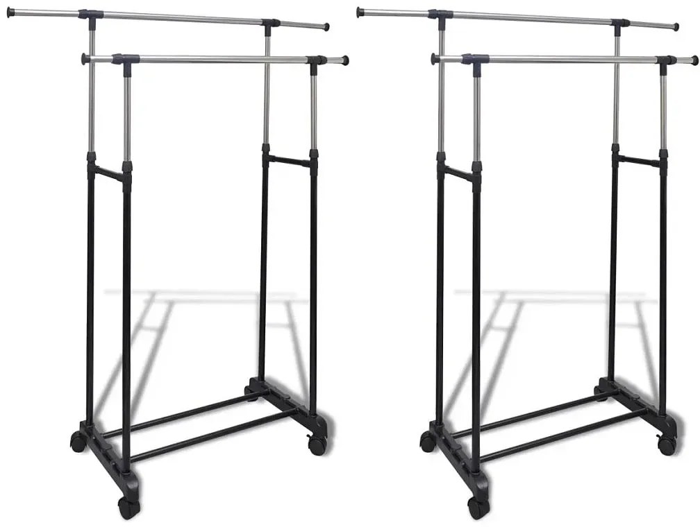 Zestaw podwójnych wieszaków na kółkach P6-Z99