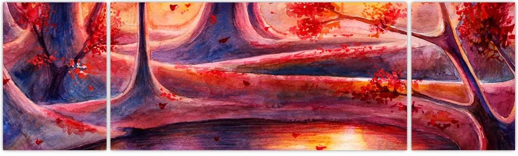 Obraz magicznego lasu (170x50 cm)