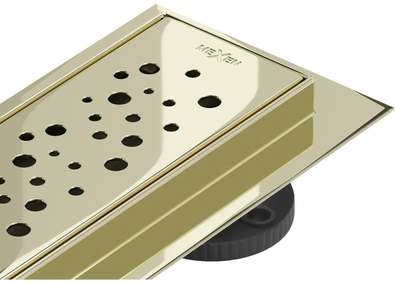 Mexen Flat M12 odpływ liniowy 100 cm, złoty - 1521100-15